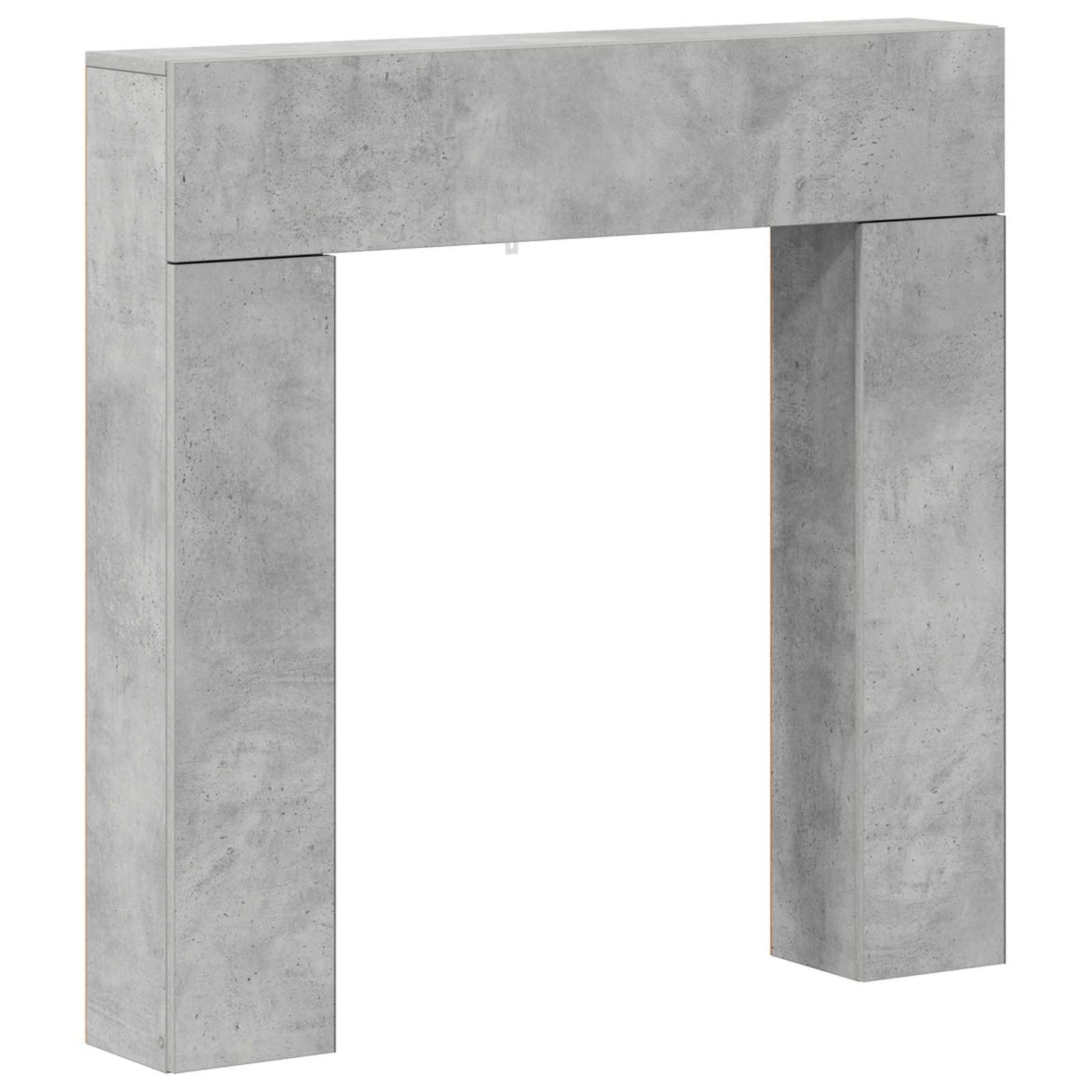 vidaXL Fireplace Surround Concrete Grey 102 x 18 x 100.5 cm