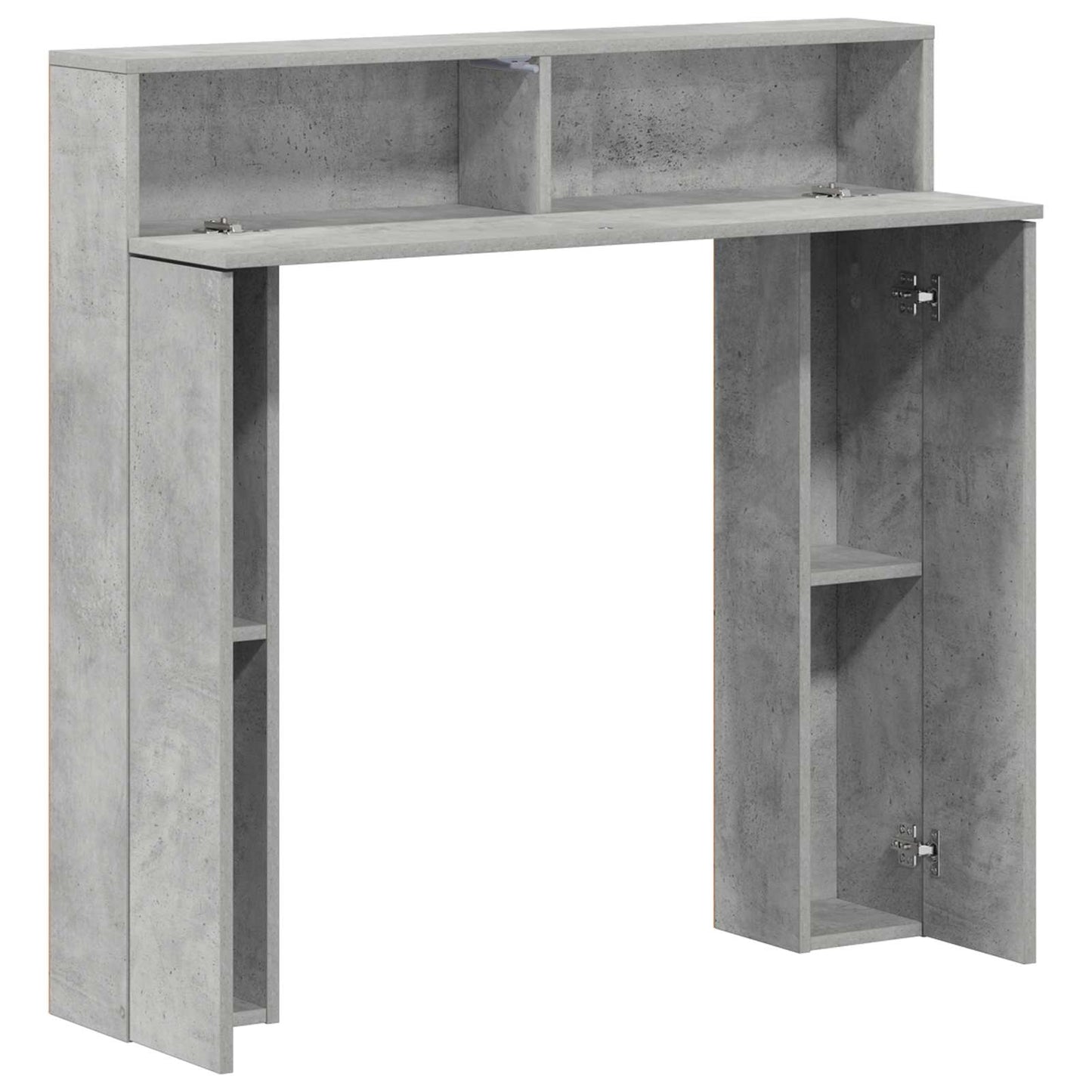 vidaXL Fireplace Surround Concrete Grey 102 x 18 x 100.5 cm