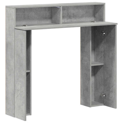 vidaXL Fireplace Surround Concrete Grey 102 x 18 x 100.5 cm