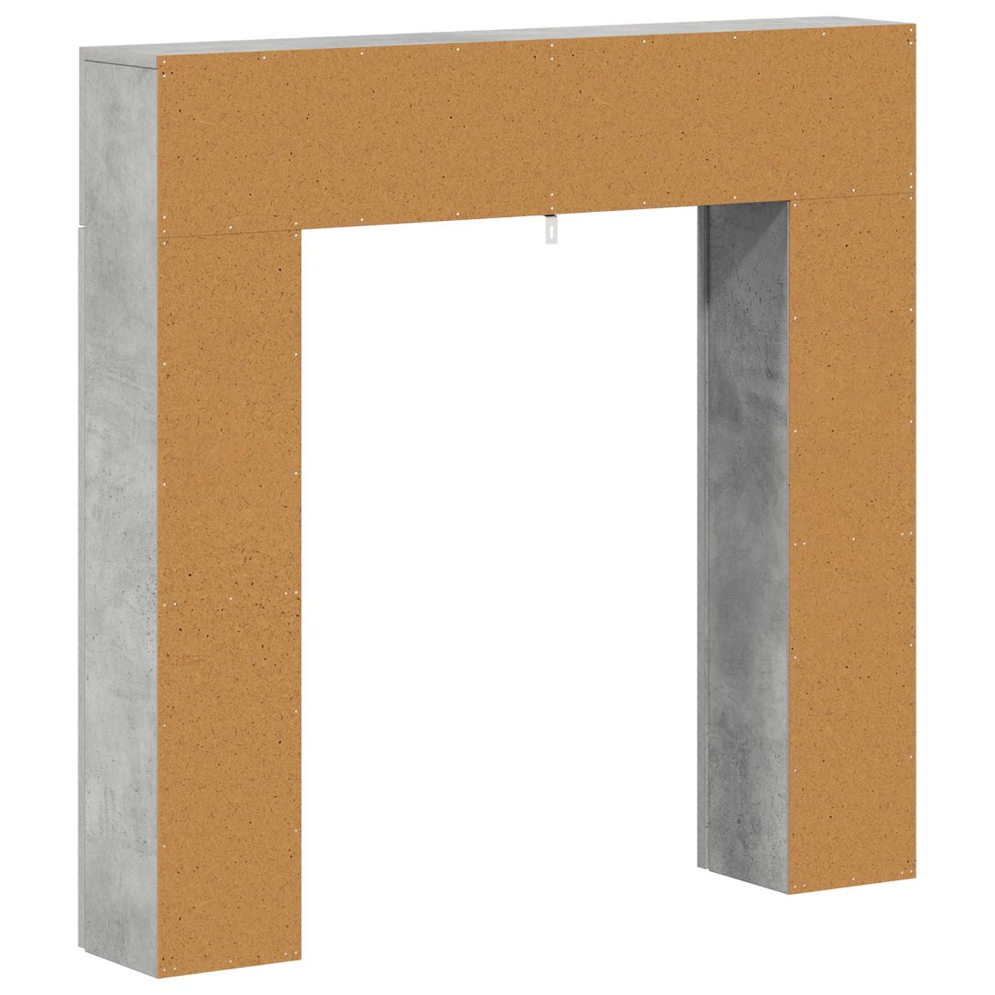 vidaXL Fireplace Surround Concrete Grey 102 x 18 x 100.5 cm