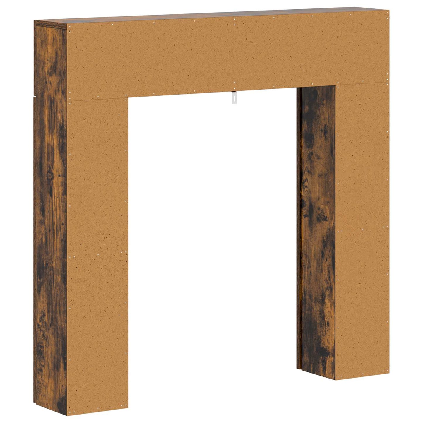 vidaXL Fireplace Surround Smoked Oak 102 x 18 x 100.5 cm