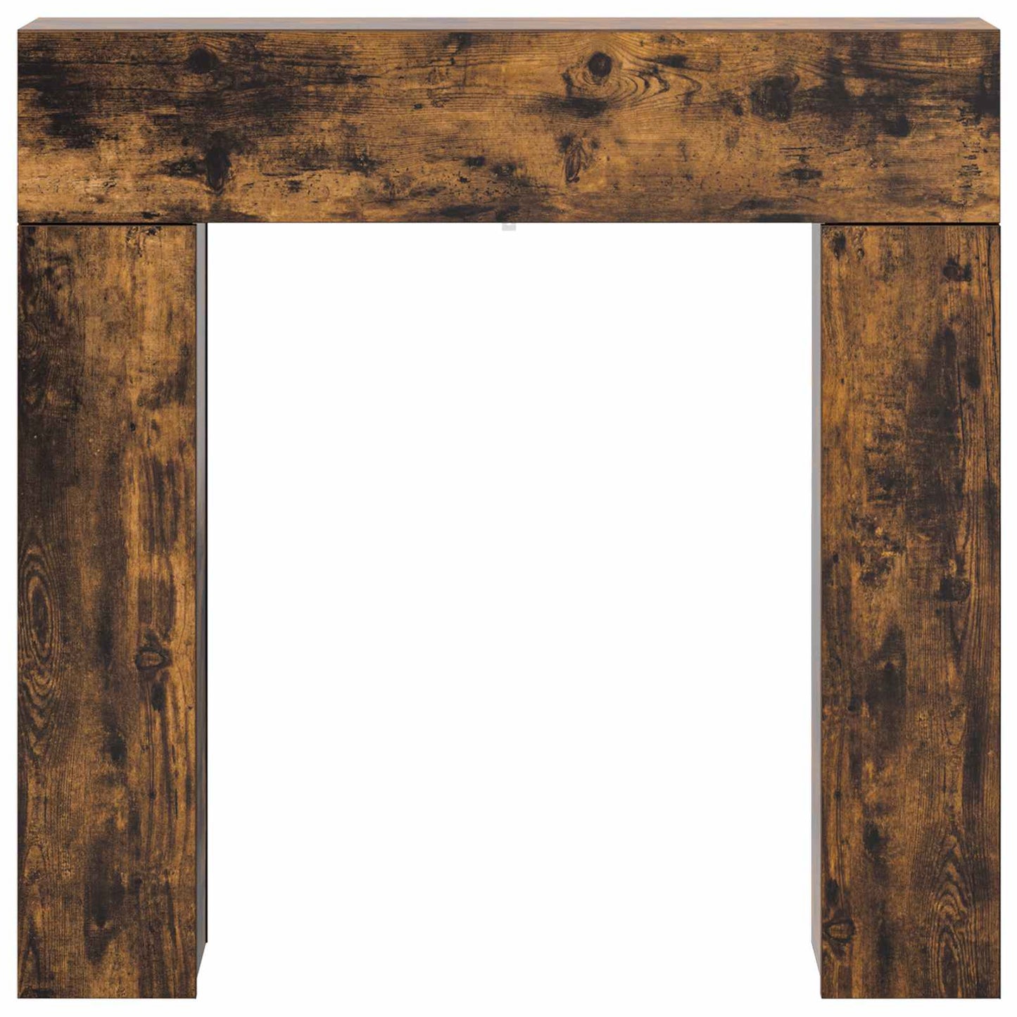 vidaXL Fireplace Surround Smoked Oak 102 x 18 x 100.5 cm
