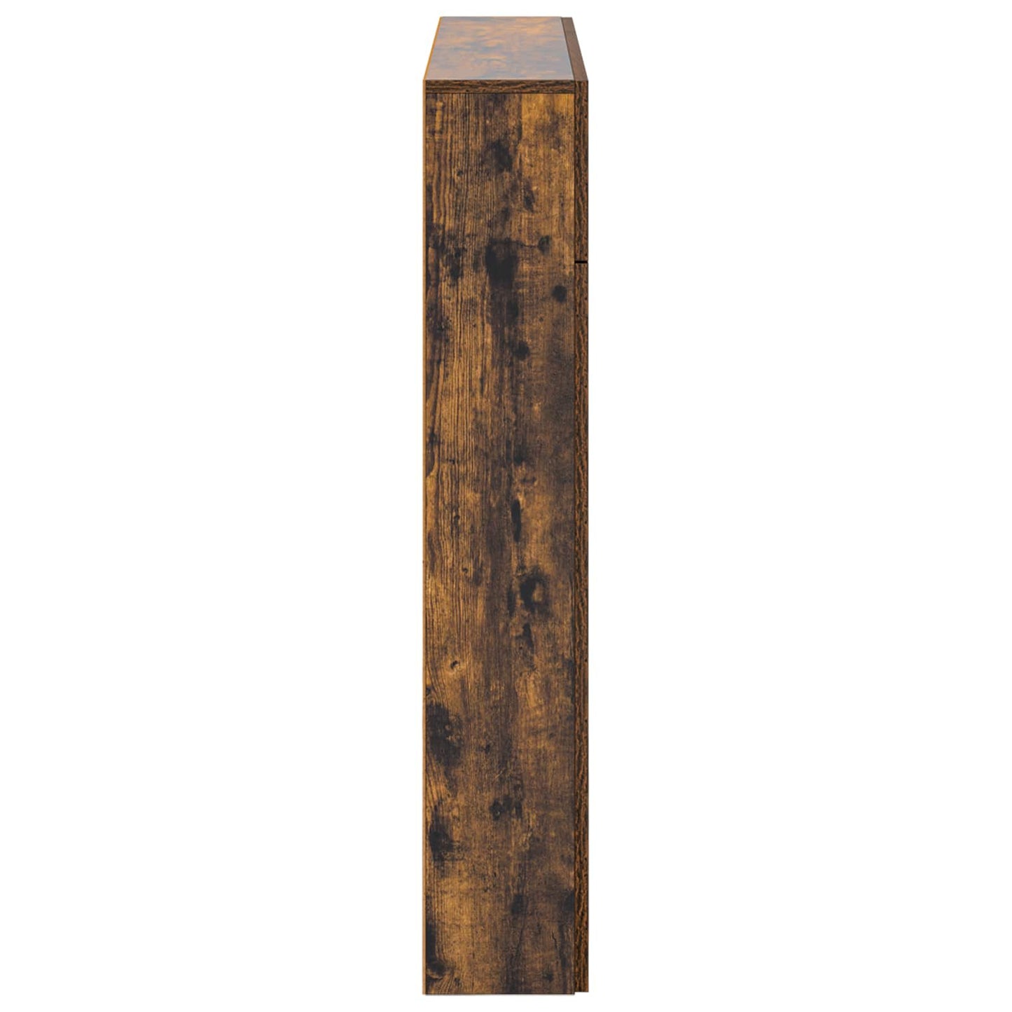 vidaXL Fireplace Surround Smoked Oak 102 x 18 x 100.5 cm