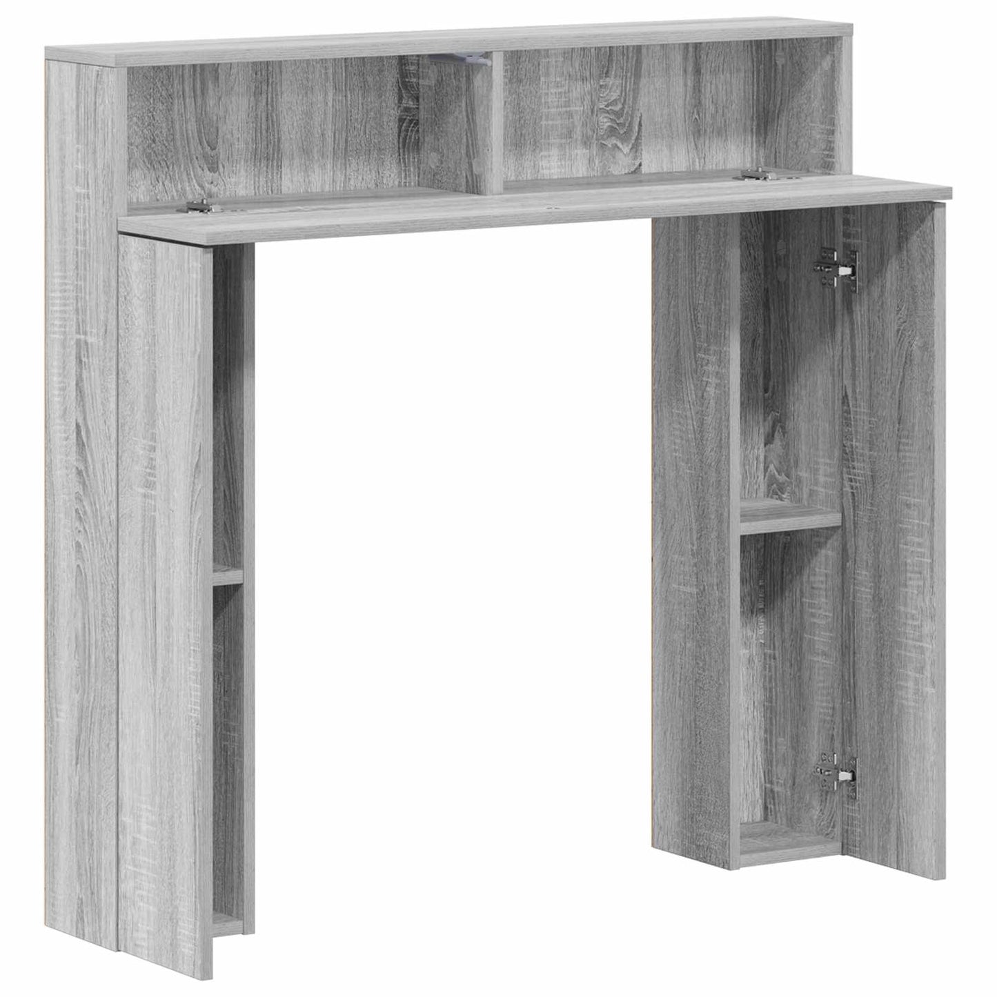 vidaXL Fireplace Surround Grey Sonoma 102 x 18 x 100.5 cm