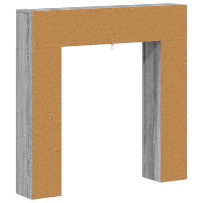 vidaXL Fireplace Surround Grey Sonoma 102 x 18 x 100.5 cm