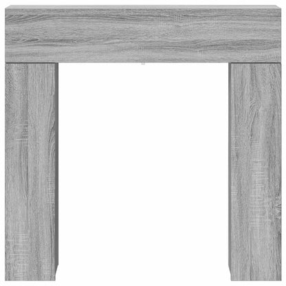 vidaXL Fireplace Surround Grey Sonoma 102 x 18 x 100.5 cm
