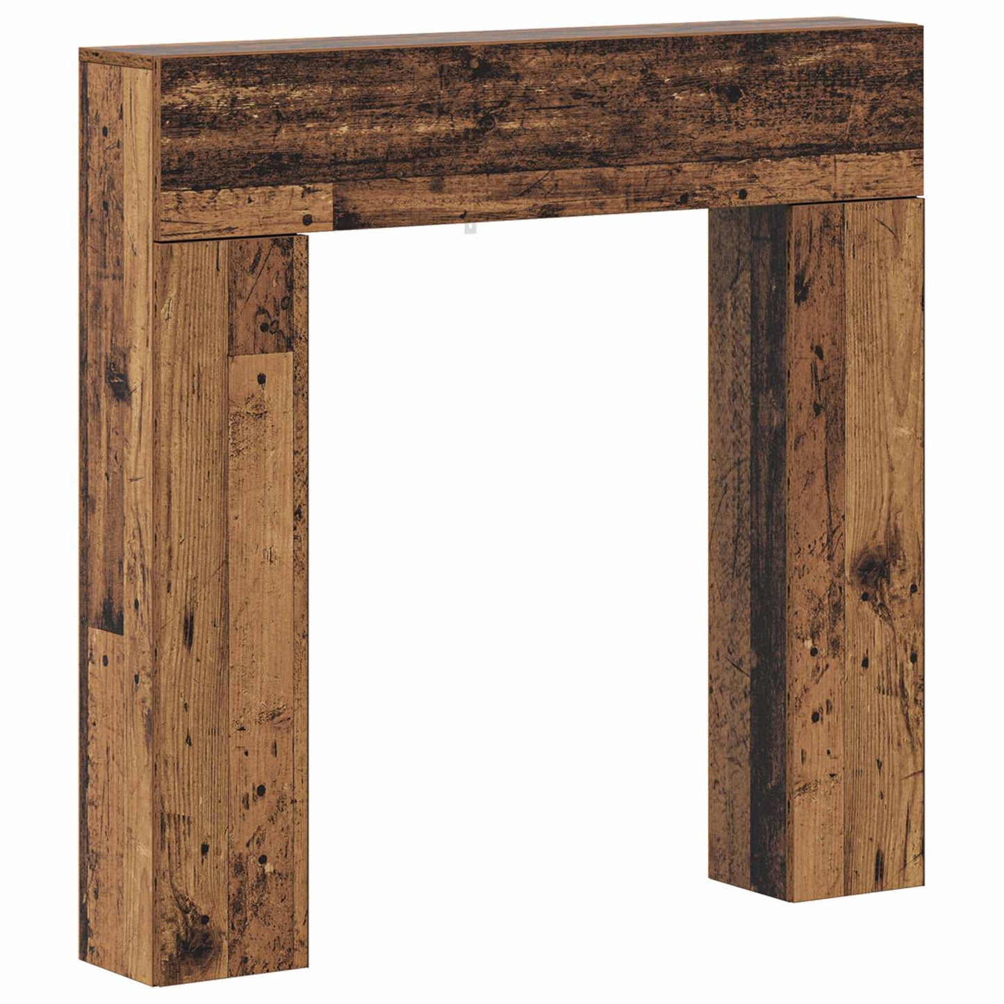 vidaXL Fireplace Surround Old Wood 102 x 18 x 100.5 cm Engineered Wood