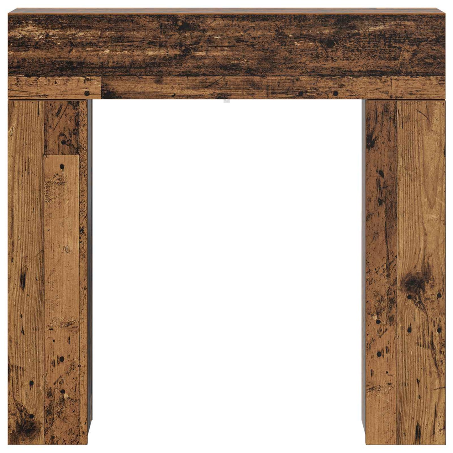 vidaXL Fireplace Surround Old Wood 102 x 18 x 100.5 cm Engineered Wood