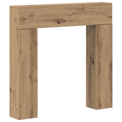 vidaXL Fireplace Surround Artisan Oak 102 x 18 x 100.5 cm