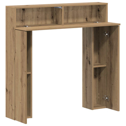 vidaXL Fireplace Surround Artisan Oak 102 x 18 x 100.5 cm