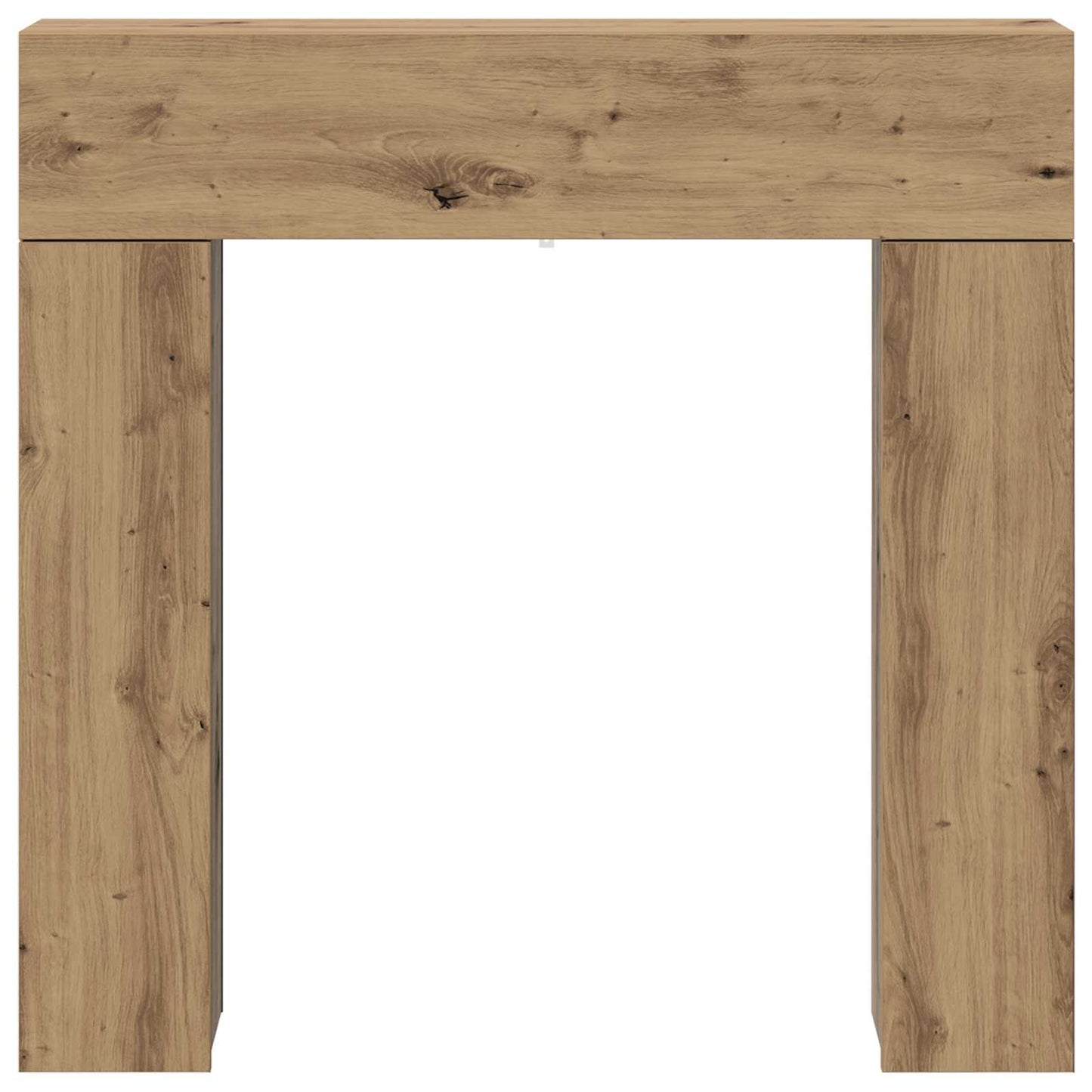 vidaXL Fireplace Surround Artisan Oak 102 x 18 x 100.5 cm