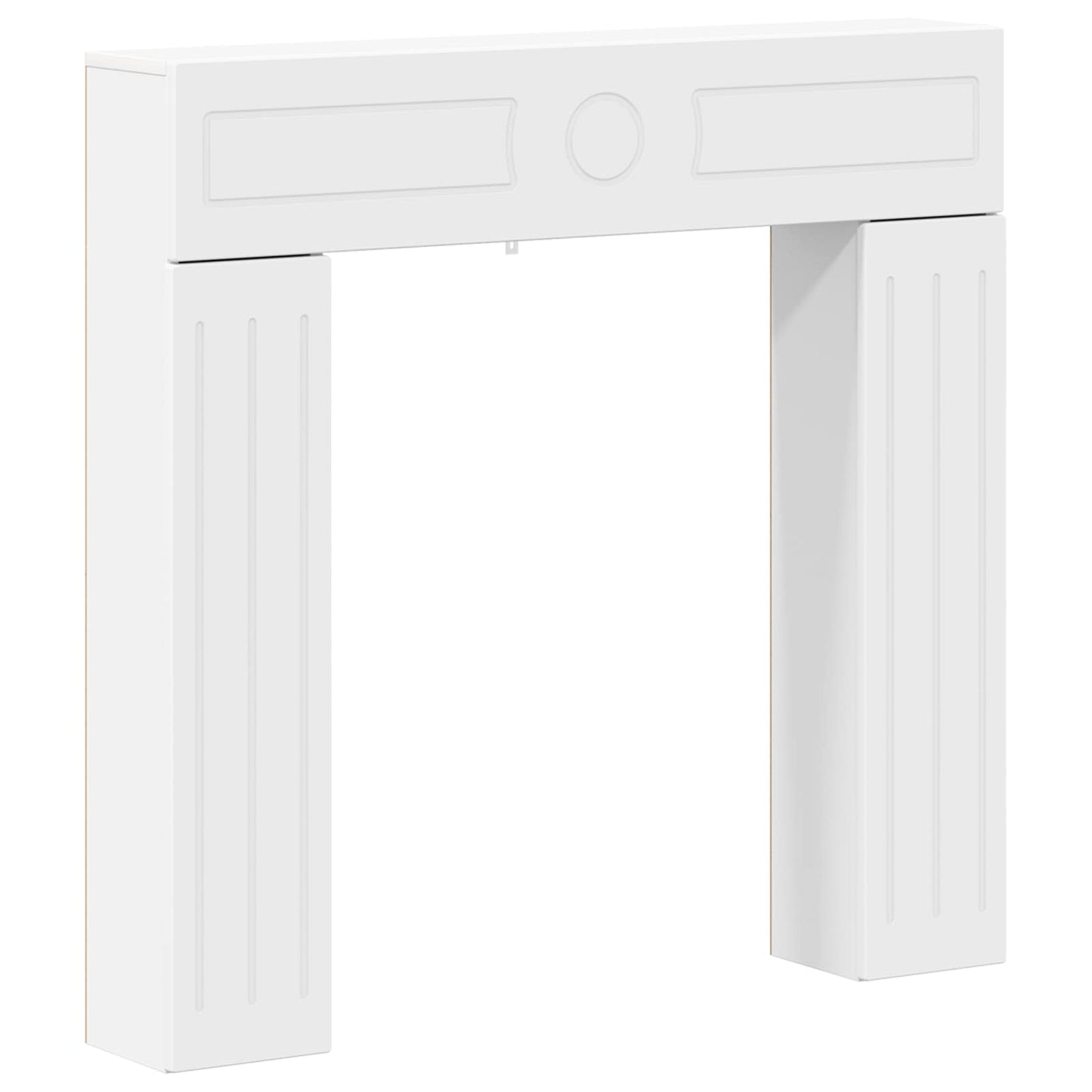vidaXL Fireplace Surround White 102 x 18 x 100.5 cm Engineered Wood