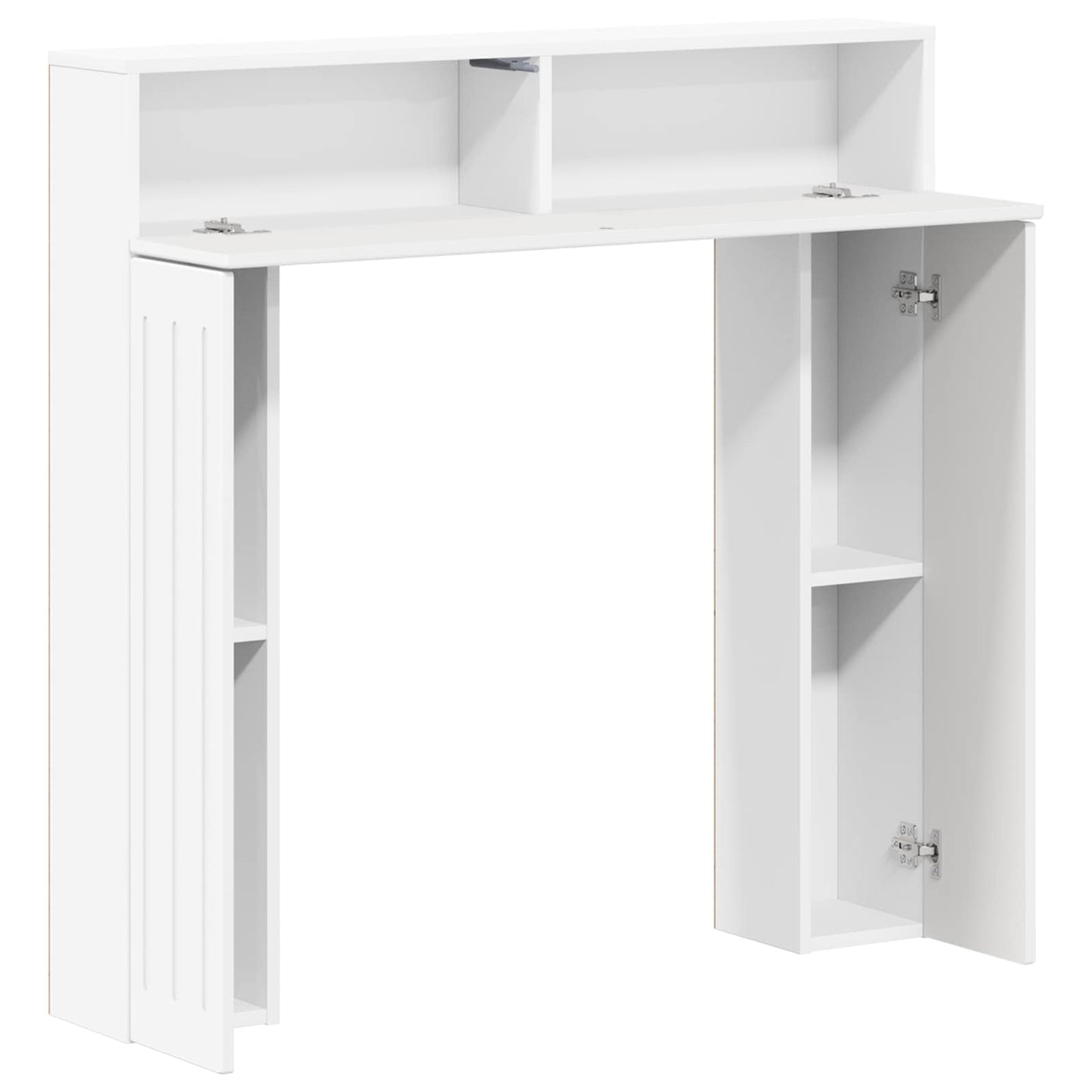 vidaXL Fireplace Surround White 102 x 18 x 100.5 cm Engineered Wood