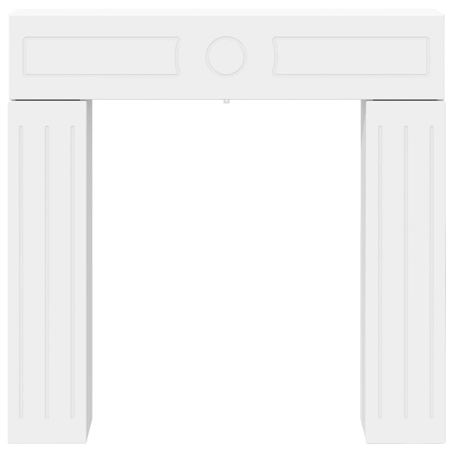 vidaXL Fireplace Surround White 102 x 18 x 100.5 cm Engineered Wood