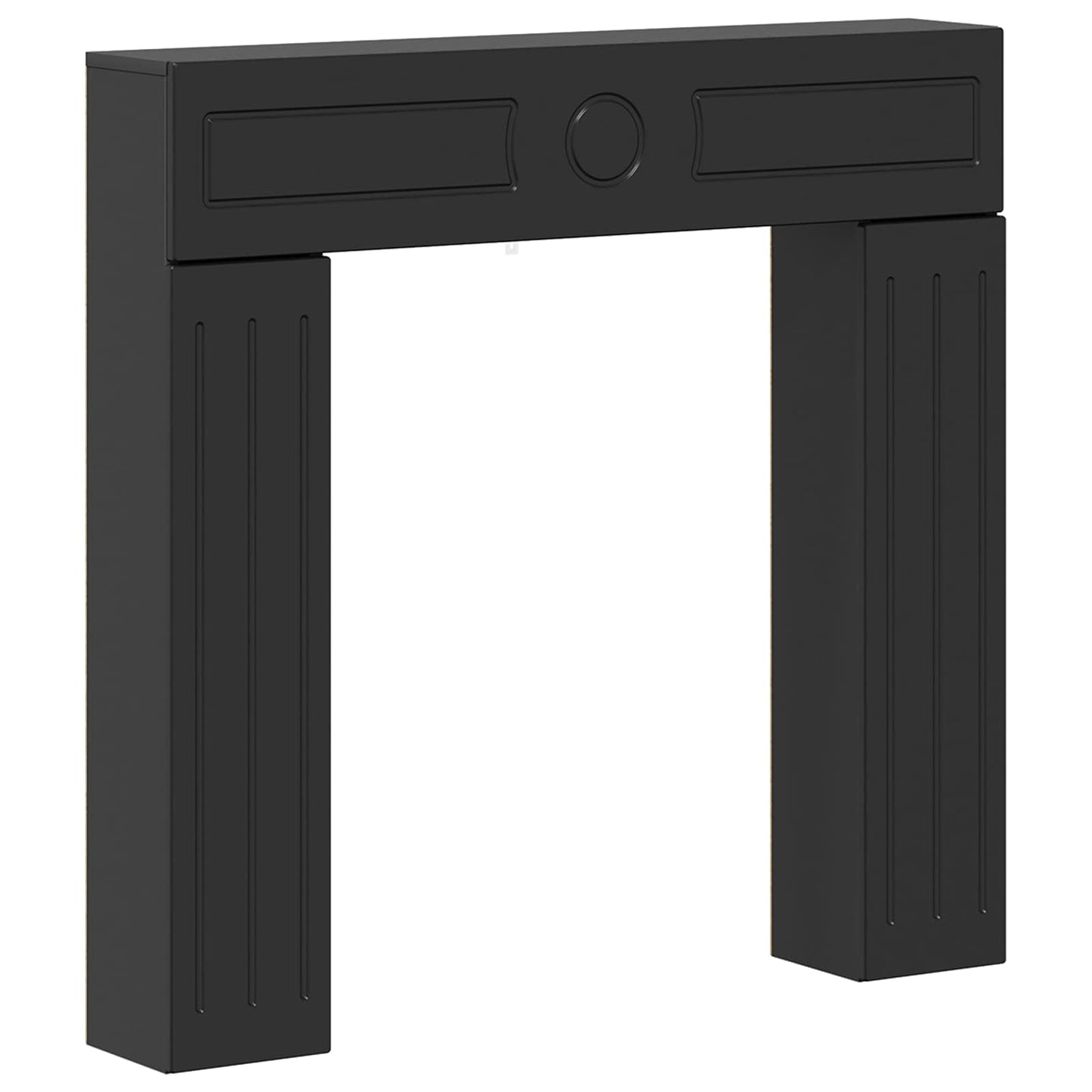 vidaXL Fireplace Surround Black 102 x 18 x 100.5 cm Engineered Wood