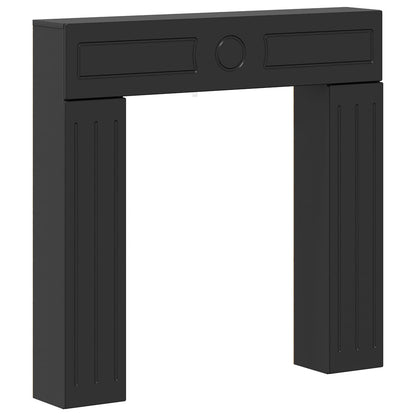 vidaXL Fireplace Surround Black 102 x 18 x 100.5 cm Engineered Wood