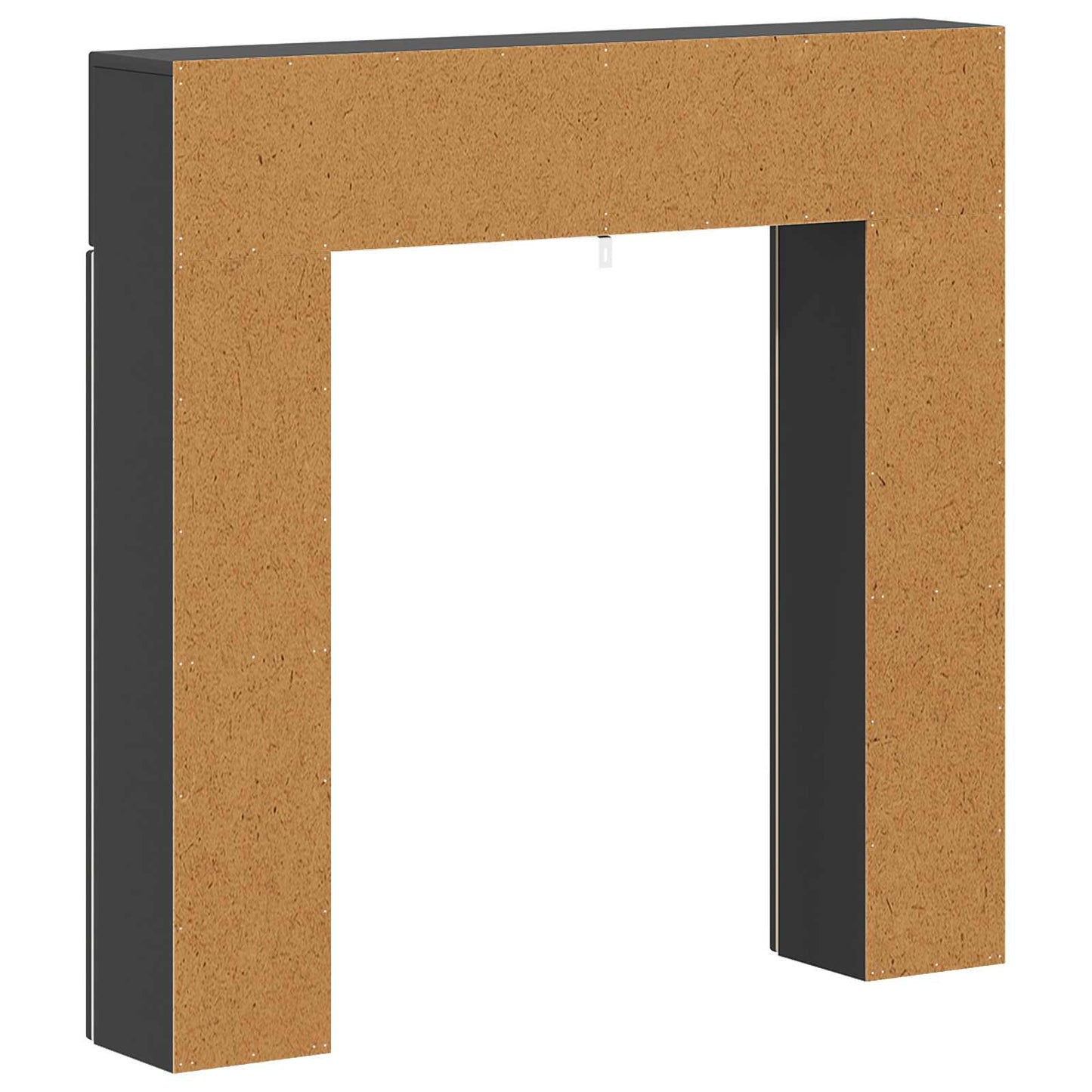 vidaXL Fireplace Surround Black 102 x 18 x 100.5 cm Engineered Wood