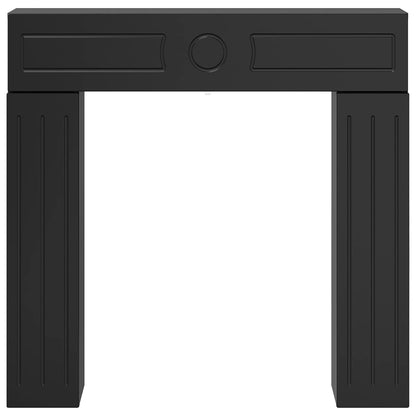 vidaXL Fireplace Surround Black 102 x 18 x 100.5 cm Engineered Wood
