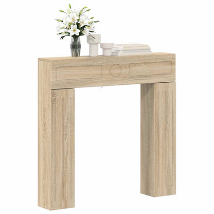 vidaXL Fireplace Surround Sonoma 102 x 18 x 100.5 cm Engineered Wood