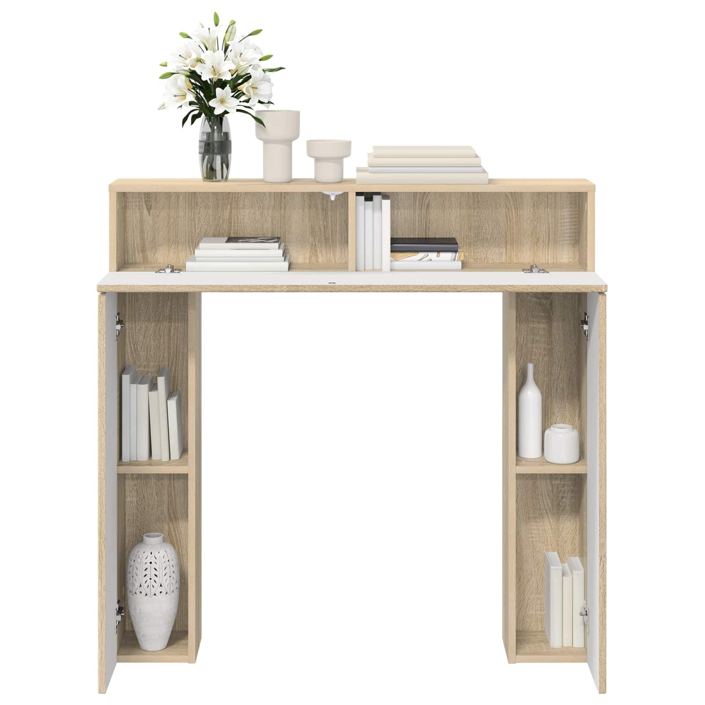 vidaXL Fireplace Surround Sonoma 102 x 18 x 100.5 cm Engineered Wood
