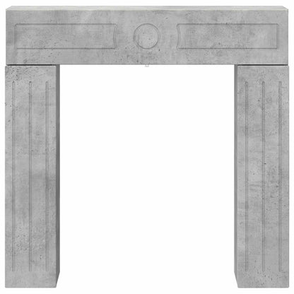 vidaXL Fireplace Surround Concrete Grey 102 x 18 x 100.5 cm