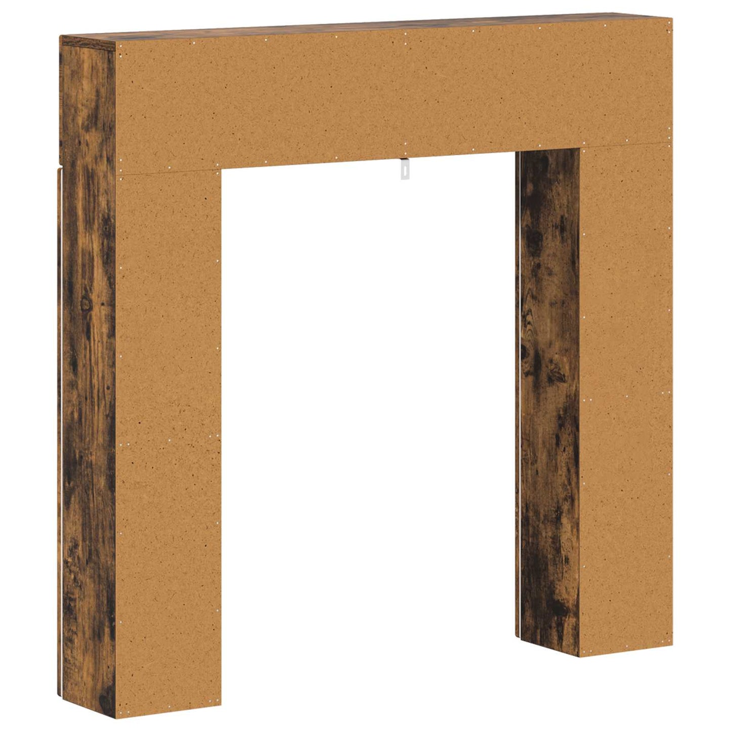 vidaXL Fireplace Surround Smoked Oak 102 x 18 x 100.5 cm