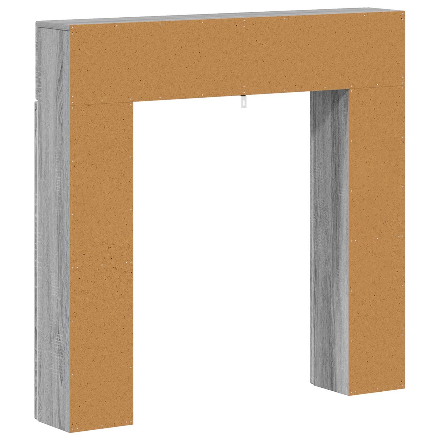 vidaXL Fireplace Surround Grey Sonoma 102 x 18 x 100.5 cm