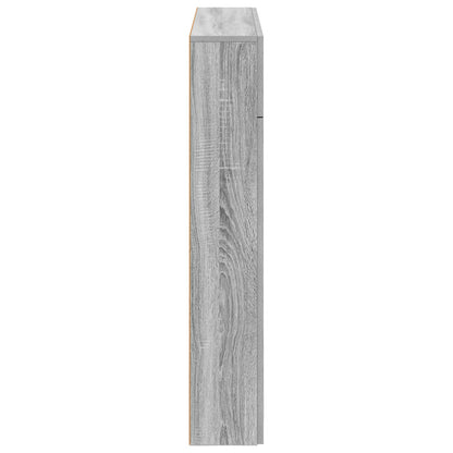 vidaXL Fireplace Surround Grey Sonoma 102 x 18 x 100.5 cm
