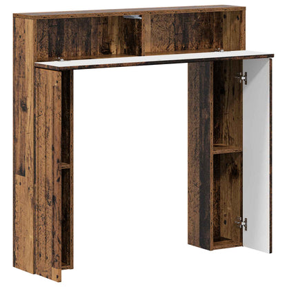 vidaXL Fireplace Surround Old Wood 102 x 18 x 100.5 cm Engineered Wood