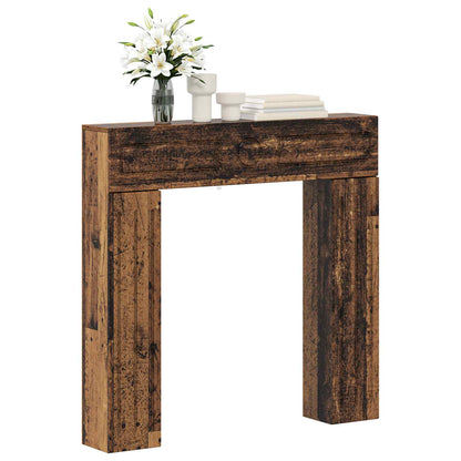 vidaXL Fireplace Surround Old Wood 102 x 18 x 100.5 cm Engineered Wood