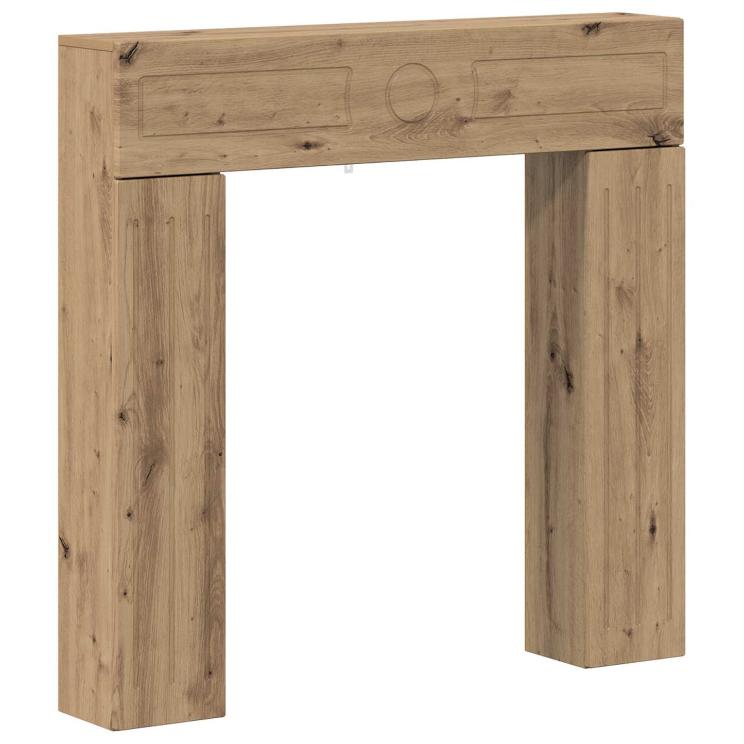 vidaXL Fireplace Surround Artisan Oak 102 x 18 x 100.5 cm