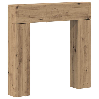 vidaXL Fireplace Surround Artisan Oak 102 x 18 x 100.5 cm