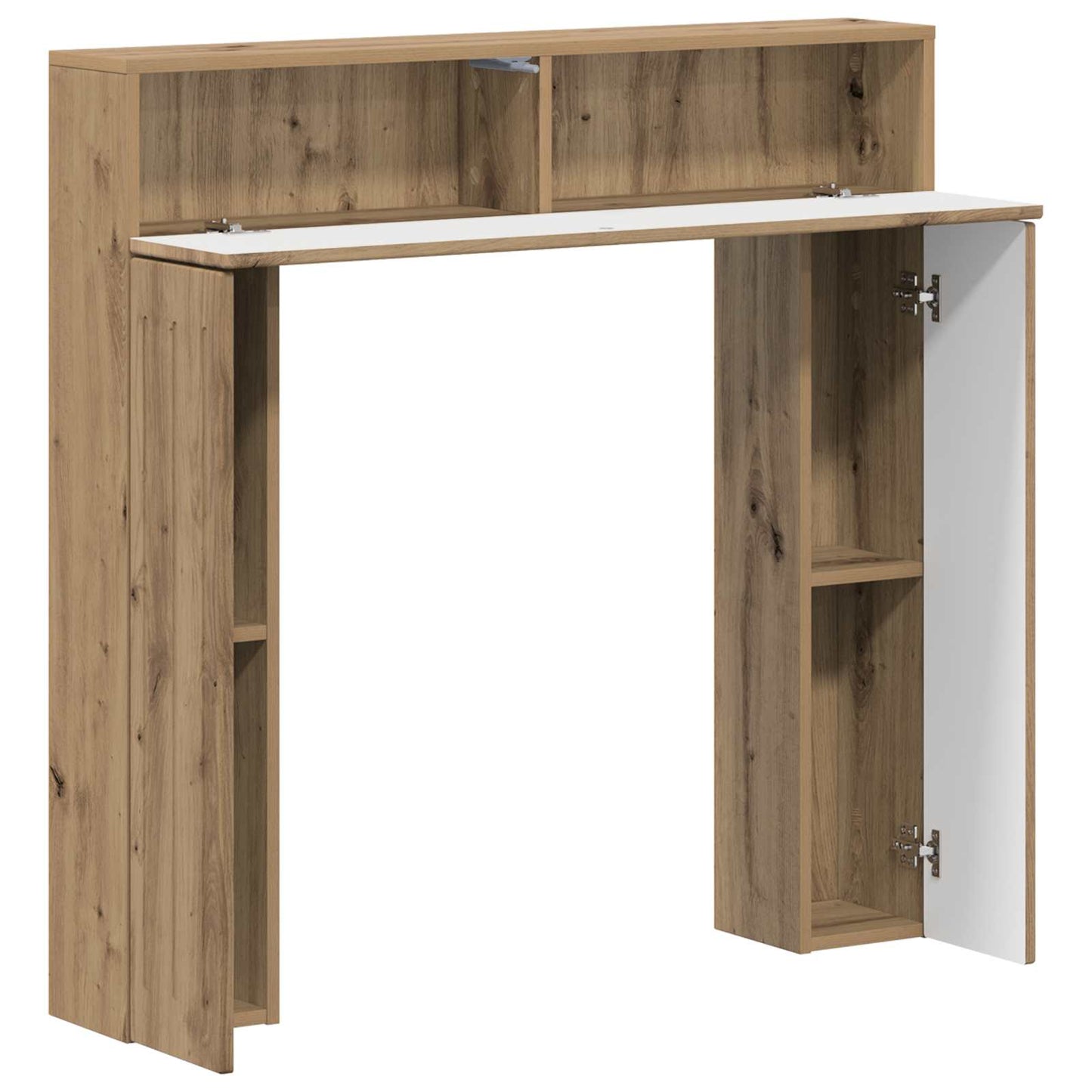 vidaXL Fireplace Surround Artisan Oak 102 x 18 x 100.5 cm