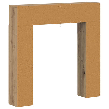 vidaXL Fireplace Surround Artisan Oak 102 x 18 x 100.5 cm
