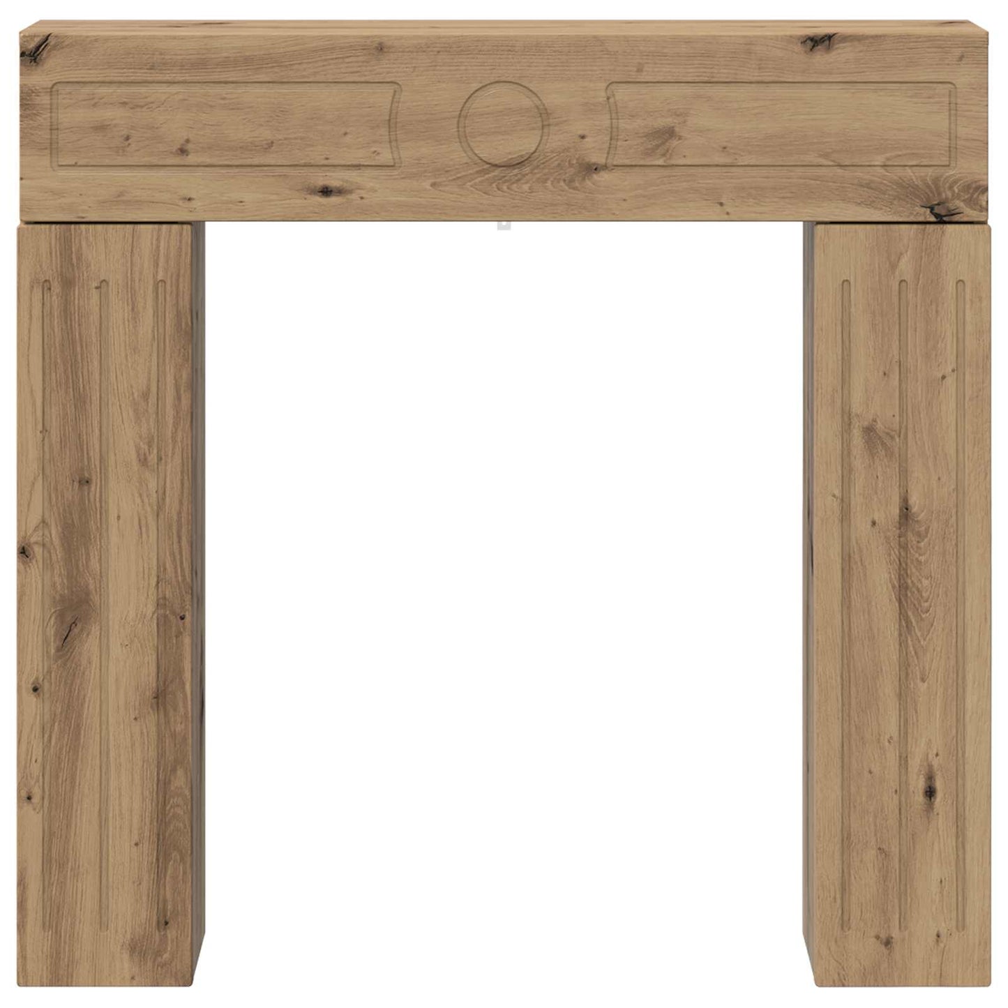 vidaXL Fireplace Surround Artisan Oak 102 x 18 x 100.5 cm