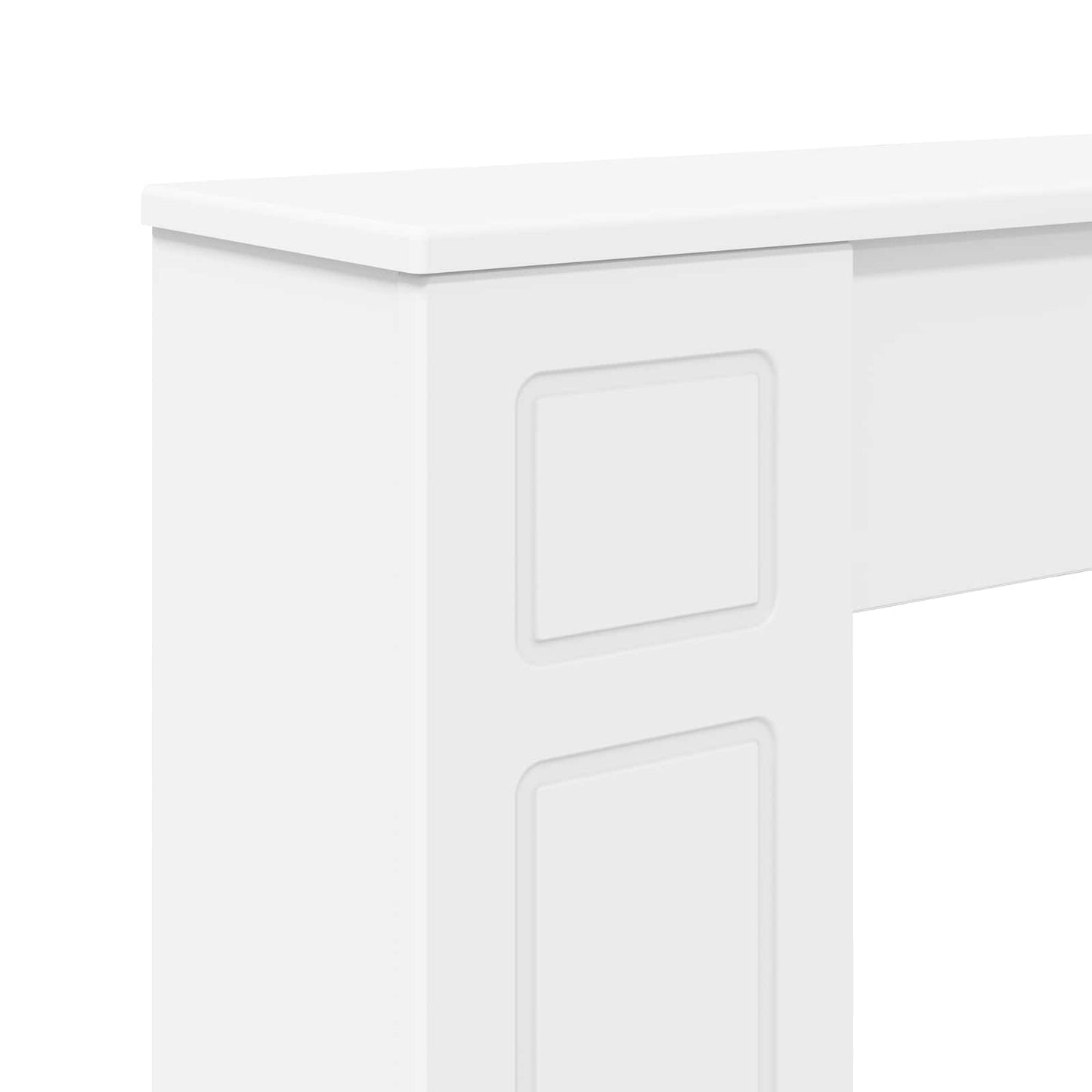 vidaXL Fireplace Surround White 100 x 20 x 100 cm Engineered Wood