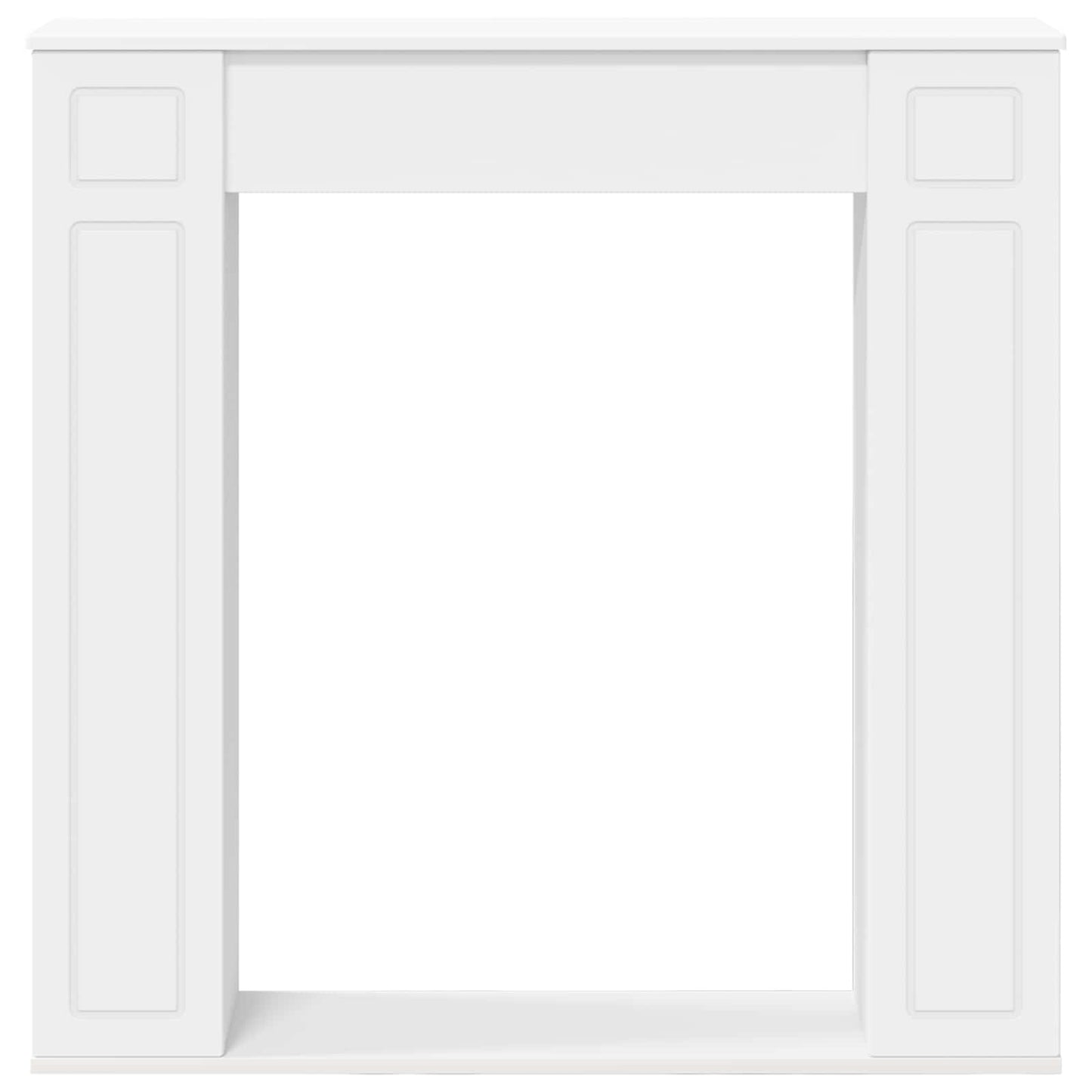 vidaXL Fireplace Surround White 100 x 20 x 100 cm Engineered Wood