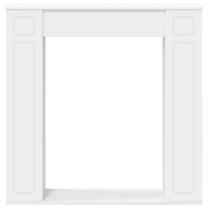 vidaXL Fireplace Surround White 100 x 20 x 100 cm Engineered Wood