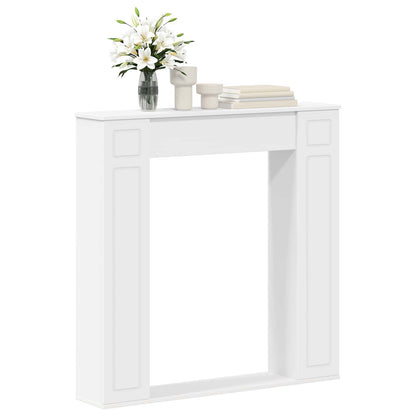 vidaXL Fireplace Surround White 100 x 20 x 100 cm Engineered Wood