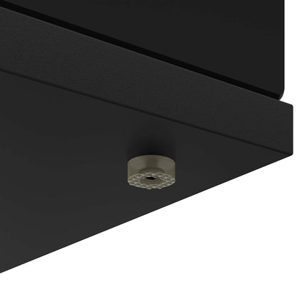 vidaXL Fireplace Surround Black 100 x 20 x 100 cm Engineered Wood