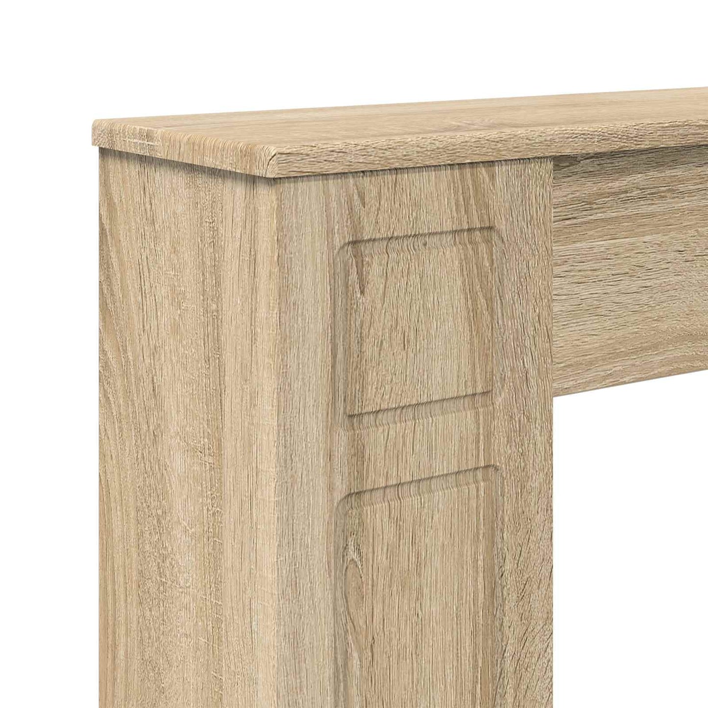 vidaXL Fireplace Surround Sonoma 100 x 20 x 100 cm Engineered Wood