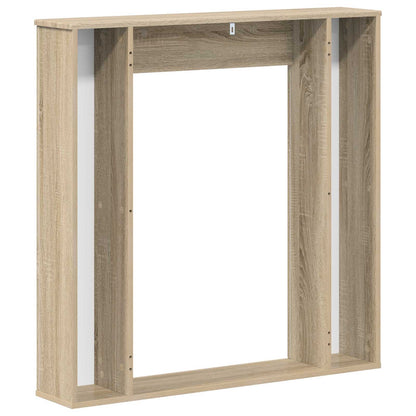 vidaXL Fireplace Surround Sonoma 100 x 20 x 100 cm Engineered Wood