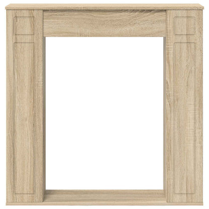 vidaXL Fireplace Surround Sonoma 100 x 20 x 100 cm Engineered Wood