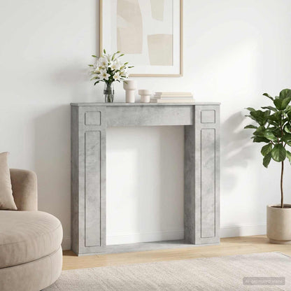vidaXL Fireplace Surround Concrete Grey 100 x 20 x 100 cm