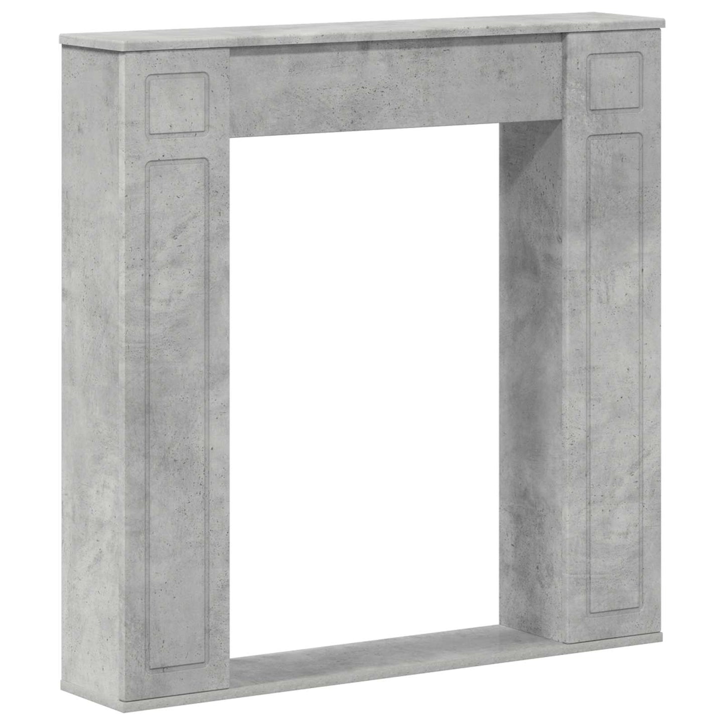 vidaXL Fireplace Surround Concrete Grey 100 x 20 x 100 cm