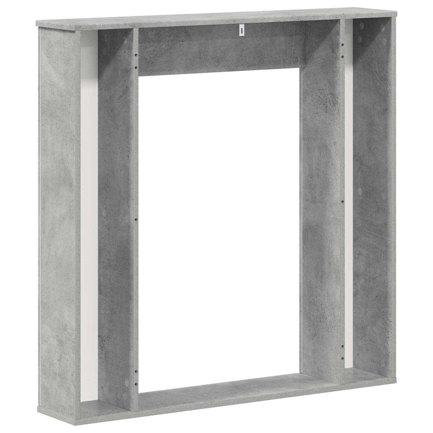 vidaXL Fireplace Surround Concrete Grey 100 x 20 x 100 cm