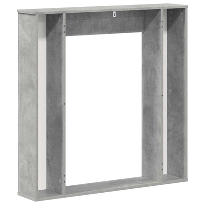 vidaXL Fireplace Surround Concrete Grey 100 x 20 x 100 cm