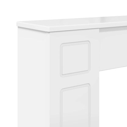 vidaXL Fireplace Surround Gloss White 100 x 20 x 100 cm
