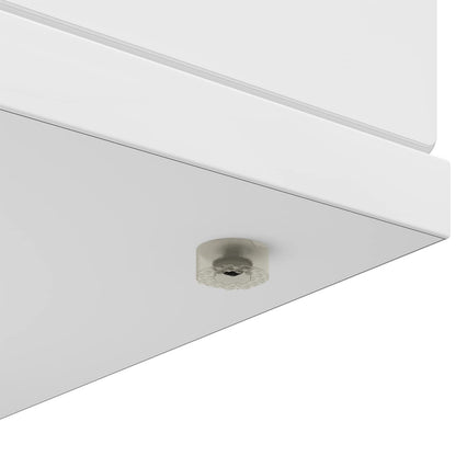 vidaXL Fireplace Surround Gloss White 100 x 20 x 100 cm