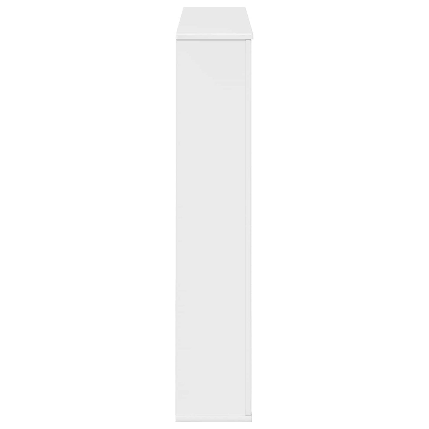 vidaXL Fireplace Surround Gloss White 100 x 20 x 100 cm